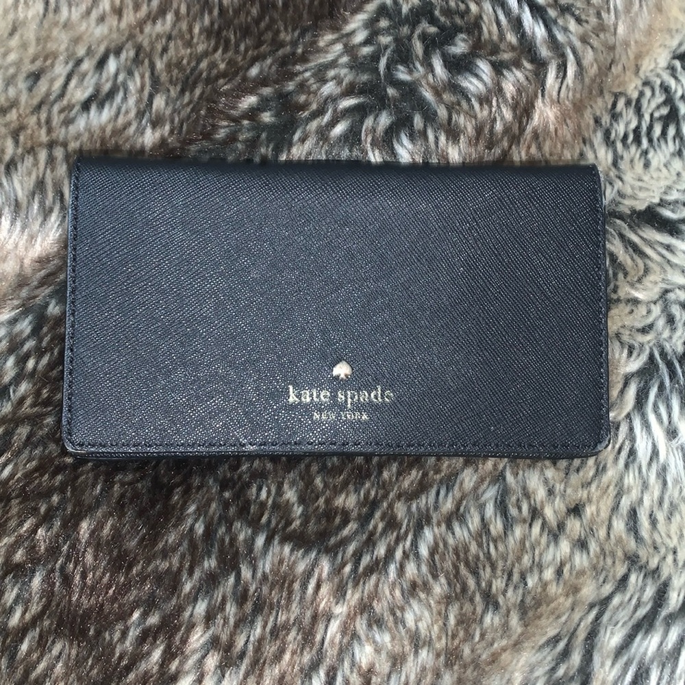 Kate Spade Bifold Black Wallet/Crossbody